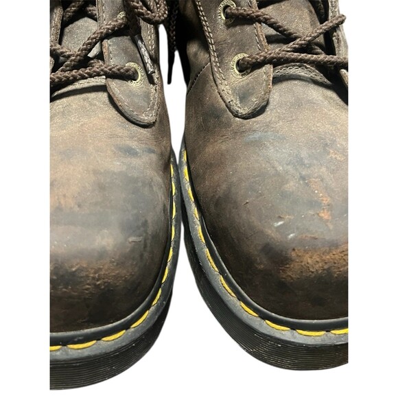 Dr. Martens Industrial Steel Toe Boots Men\'s Sz 13 US Safety Shoe Brown Aw140 main image 5